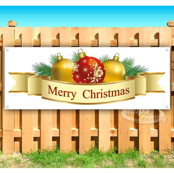 Many Sizes Available Merry Christmas 13 oz Heavy Duty Vinyl Banner Sign with Metal Grommets Advertising New Flag, Store Many Sizes Available Merry Christmas 13 oz Heavy Duty Vinyl Banner Sign with Metal Grommets Advertising New Flag, Store